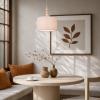 POETIX 35 1-LIGHT DRUM PENDANT BEIGE